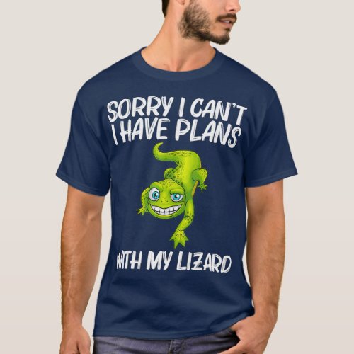 Funny Lizard Lover Design For Men Women Reptile T_Shirt