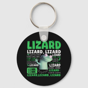 Funny Lizard Meme Animal Women Men _1 Keychain