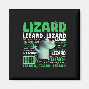 Funny Lizard Meme Animal Women Men _1 Magnet