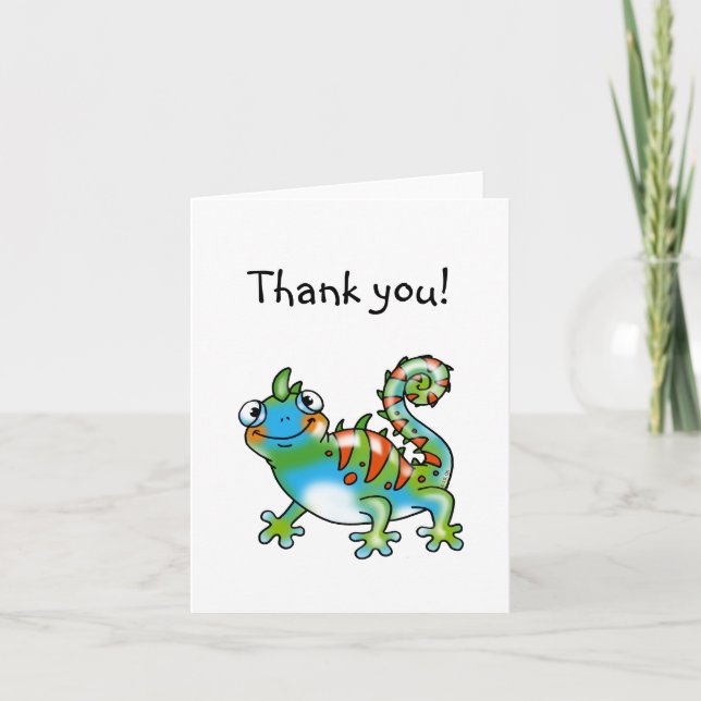 Funny lizard thank you (Front)