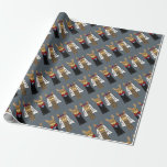 Funny Llama Bride and Groom Wedding Art Wrapping Paper Funny Llama Bride and Groom Wedding Art Wrapping Paper