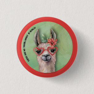 Funny Llama Bunco Button