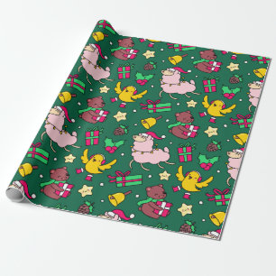Funny Llama Christmas Wrapping Paper