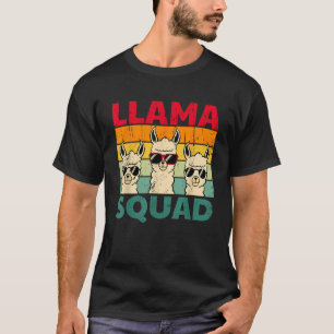 Funny Llama Design For Men Women Llama Alpaca Farm T-Shirt