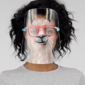 Funny Llama Face Nerd Glasses Shield (Insitu)