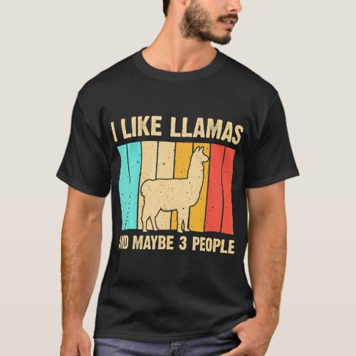 Funny Llama For Alpaca Lover Farming T_Shirt