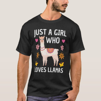 Funny Llama For Women Girls Llama Lover Farm Anima T-Shirt