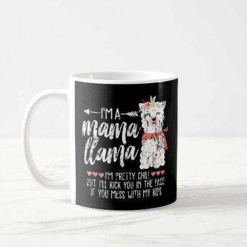 Funny Llama Girl Mama Mum Mummy Love Ugly Christma Coffee Mug