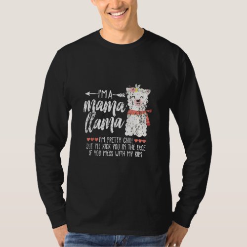 Funny Llama Girl Mama Mum Mummy Love Ugly Christma T_Shirt