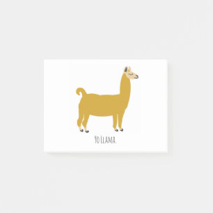 Funny Llama Illustration Post-it Notes