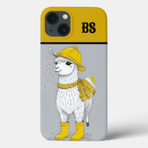 Funny Llama in Rain Boots – Beach Humor