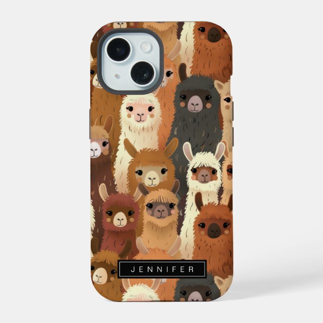 Funny Llama iPhone Case (Back)