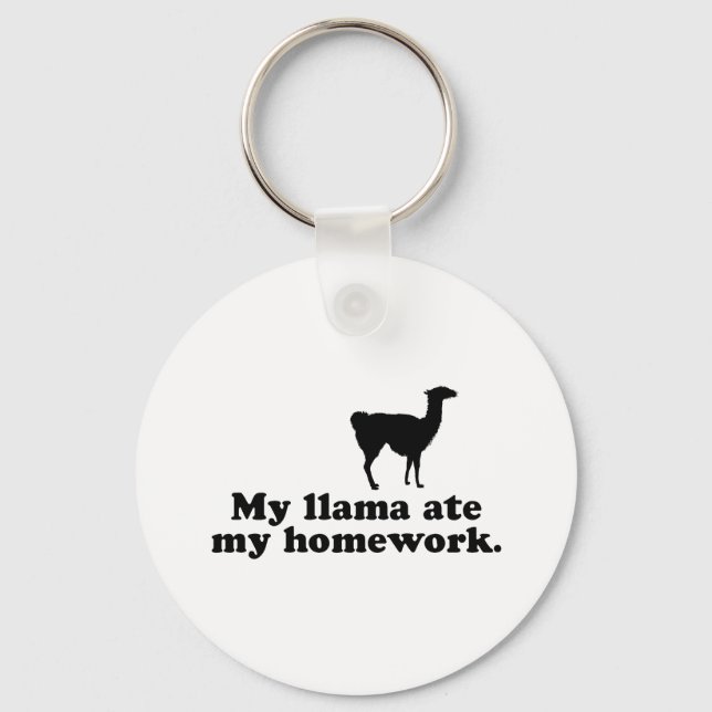 Funny Llama Keychain (Front)