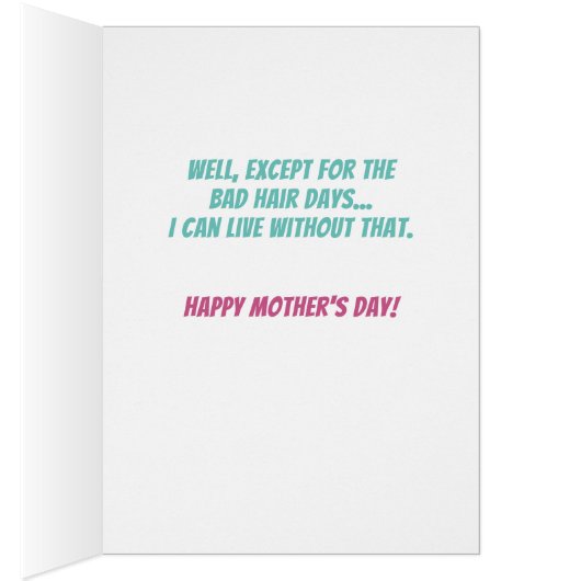 Funny Llama Mother's Day Card For Mum (Inside (Right))