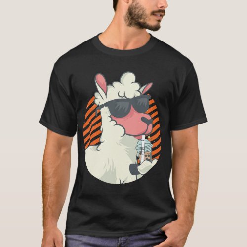 Funny Llama Outfit Alpaca Lover T_Shirt