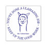 Funny Llama Pun Amazing Job Teacher Praise Self-inking Stamp