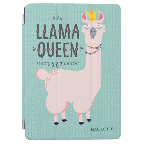 Funny Llama Queen  iPad Air Cover
