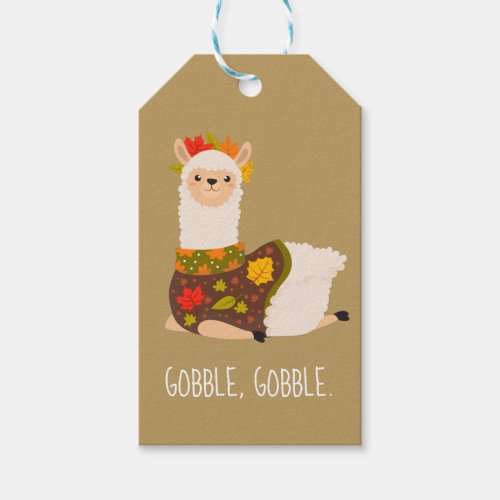 Funny Llama Turkey Thanksgiving  Gift Tags