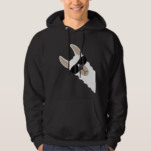 Funny Llama with sunglasses cool alpaca Hoodie