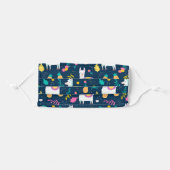 Funny Llamas Adult Cloth Face Mask (Front, Folded)