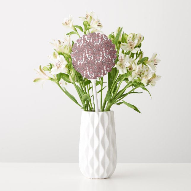 Funny Llamas Pattern Balloon (Vase)