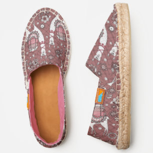 Funny Llamas Pattern Espadrilles
