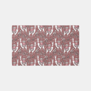 Funny Llamas Pattern Rug