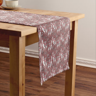 Funny Llamas Pattern Short Table Runner