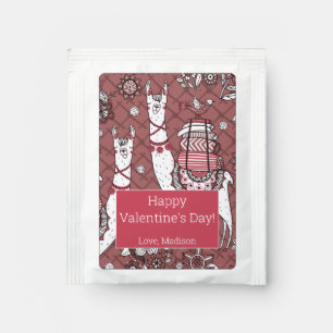 Funny Llamas Pattern Tea Bag Drink Mix