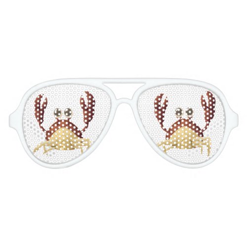 Funny  Lobster Adult Aviator Party Shades