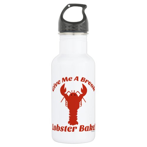 Funny Lobster Bake Maine Fun Party Toon Stainless Steel Water Bottle