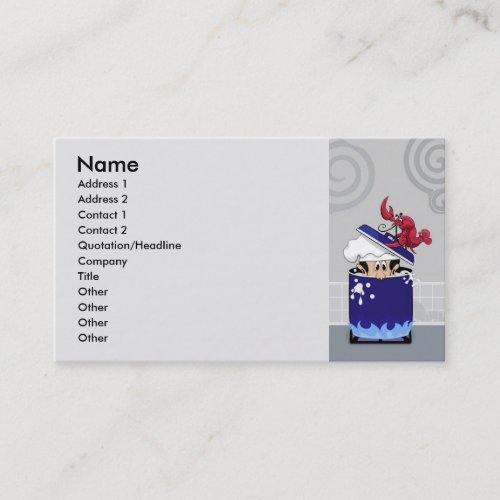 Funny Lobster Business Card Template