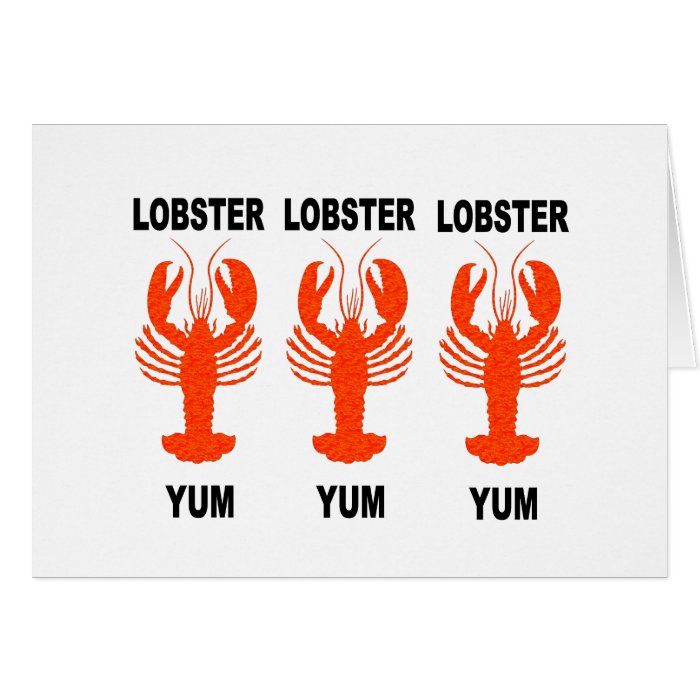 Funny lobster card