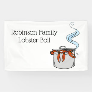 Funny Lobster in a Pot Banner