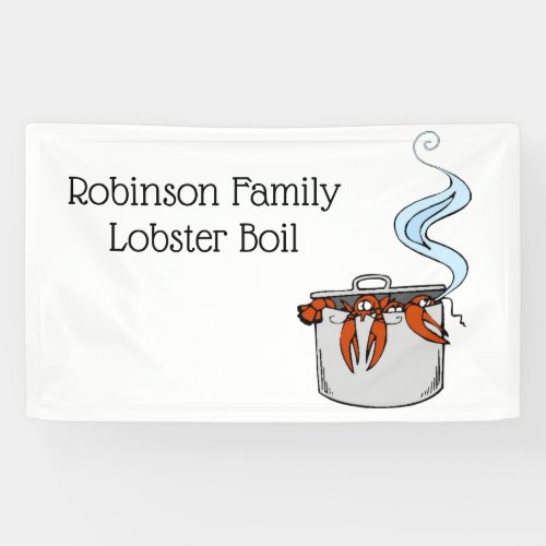 Funny Lobster in a Pot Banner