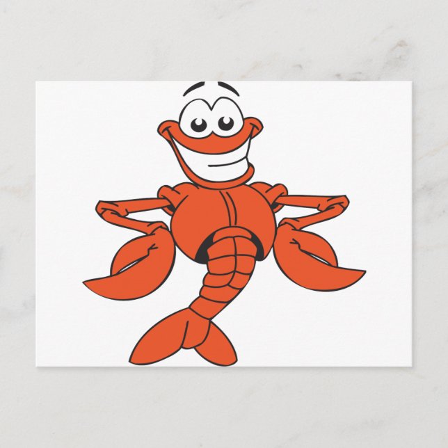 Funny Lobster Postcard (Front)