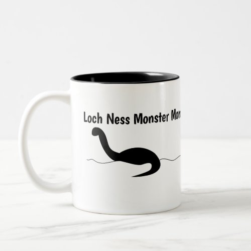 Funny Loch Ness Monster Mom Custom Two_Tone Coffee Mug