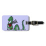 Funny Loch Ness Monster Playing Bagpipes Luggage Tag