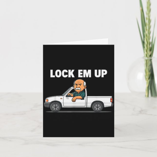 Funny Lock Em Up Private Property  Card (Front)