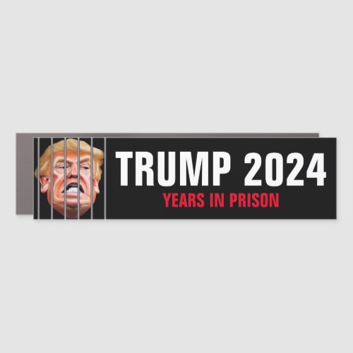 Funny Lock Him Up _  Trump 2024 Years in Prison Car Magnet