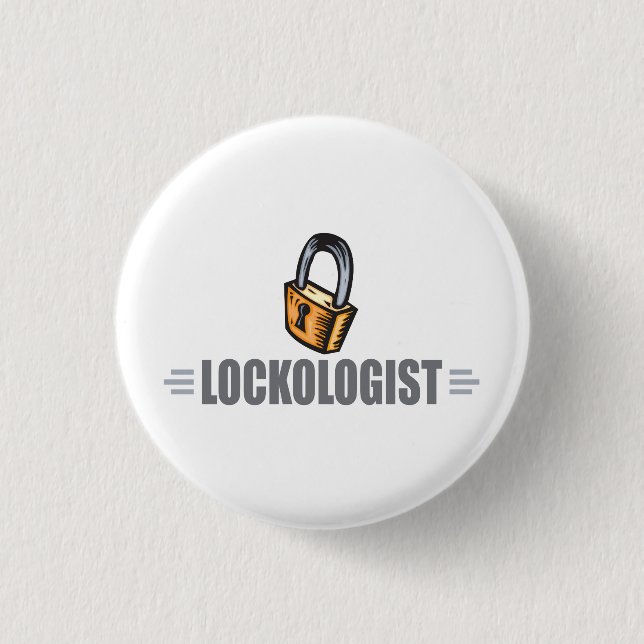 Funny Locksmith Pinback Button (Front)
