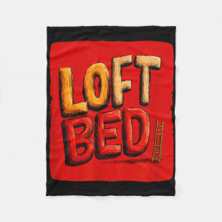 Funny loft bed speech costume  fleece blanket