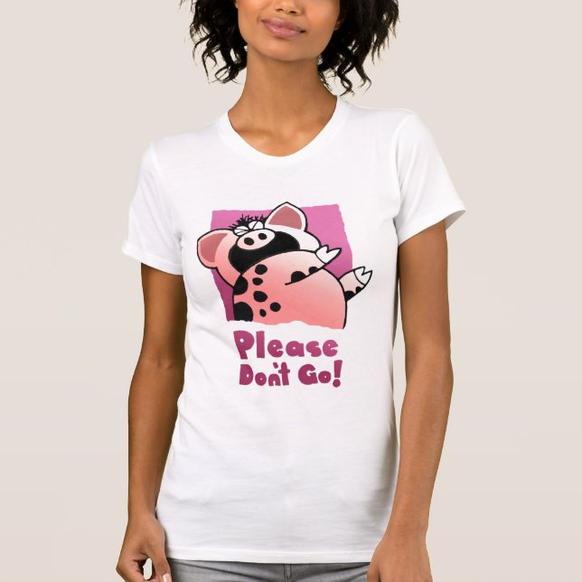 Funny LOL Cartoon Pig | Humorous Cartoon Pig T-Shirt (Front)