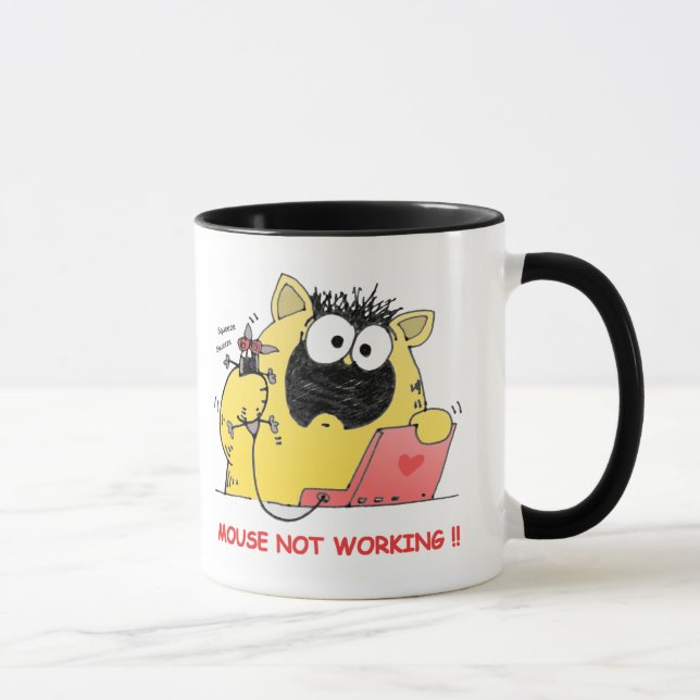 Funny LOL Cat and Mouse Mug (Right)
