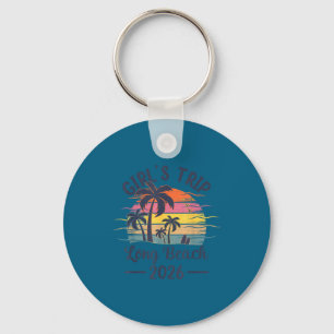 Funny Long Beach Ca Trip Vintage Keychain