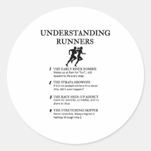 Funny Long-Distance Life Humor Classic Round Sticker