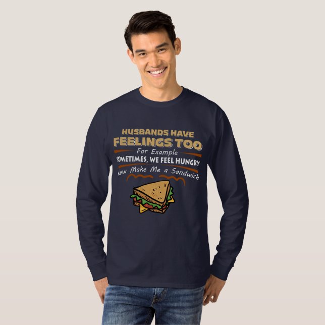 Funny Long Sleeve T-shirt for Guys (Front Full)