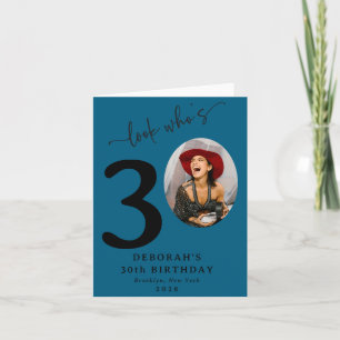 Funny Look Whos 30 Stylish 30th Birthday  Card