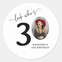 Funny 'Look Who's 30' Stylish 30th Birthday