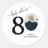 Funny 'Look Who's 80' Stylish 80th Birthday